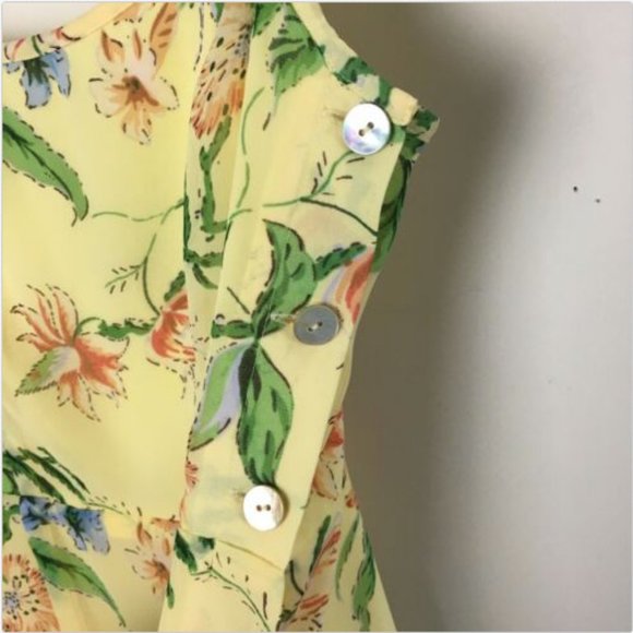 NWT Aritzia Wilfred Caspar Midi Dress Yellow - Picture 3 of 7